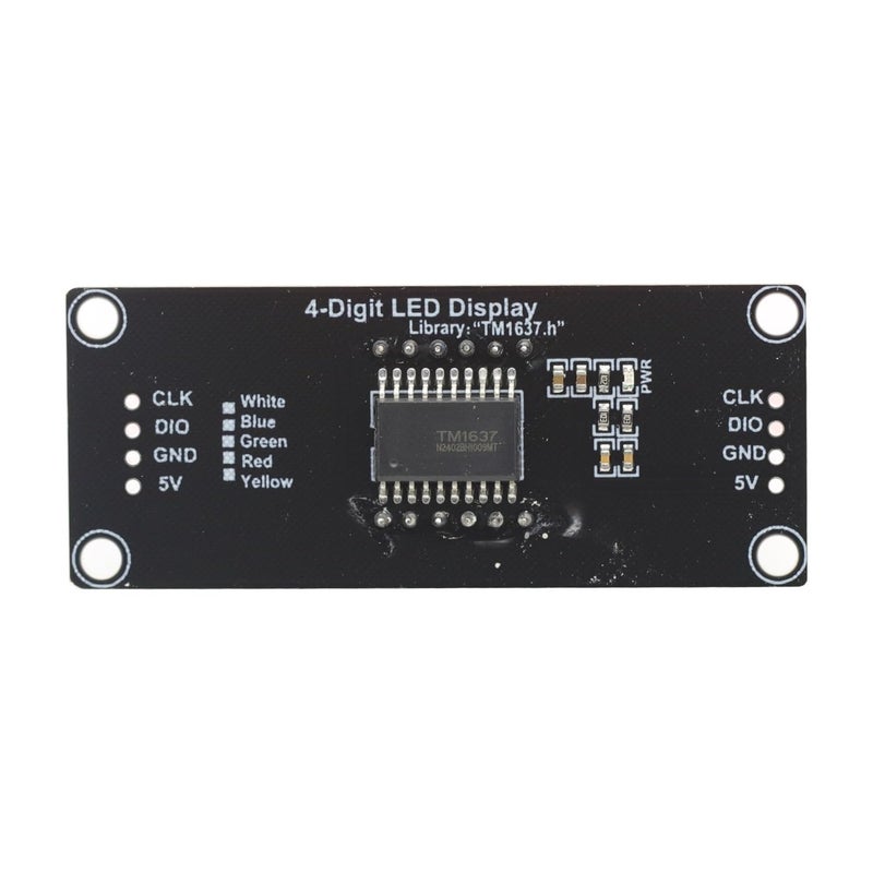 GODIYMODULES 5PCS TM1637 LED Display Module 4 Digit 7 Segment 0.56 inch Time Clock Indicator Tube Module Red Blue Green Yellow White for Arduino - Image 5